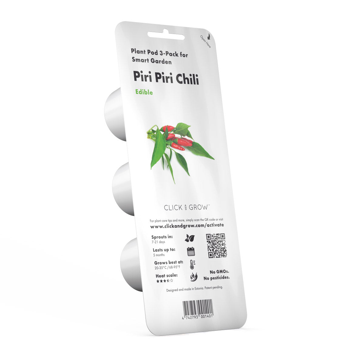 Piri Piri Chili Pepper Plant Pods 9-pack / Piri Piri Chili Pepper cultivar chile en casa Click & Grow jardín interior