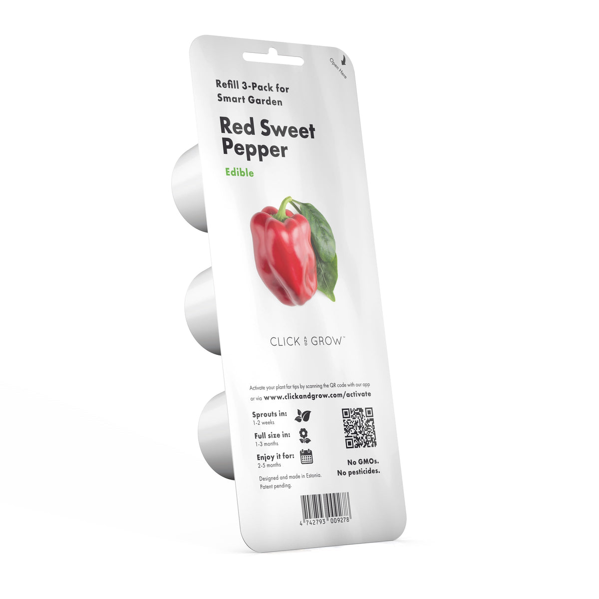 Red Sweet Pepper Plant Pods 9-pack / Planta de Pimiento Dulce Rojo Vainas 9-pack