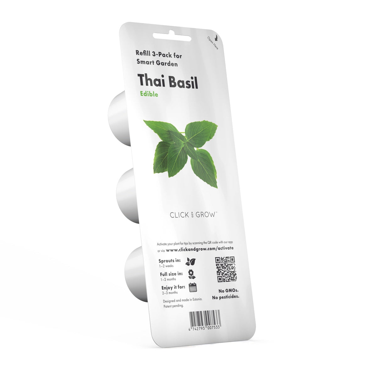 Thai Basil Plant Pods 9-pack / Thai Basil (Ocimum basilicum) capsule - Click & Grow indoor garden